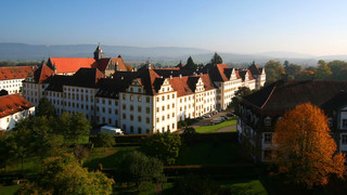 Salem Monastery and Palace  at Lake Constance in autumn