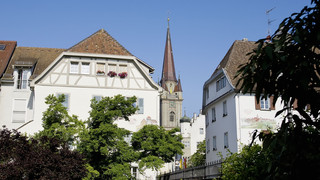 Historic city center of Radolfzell at Lake Constance